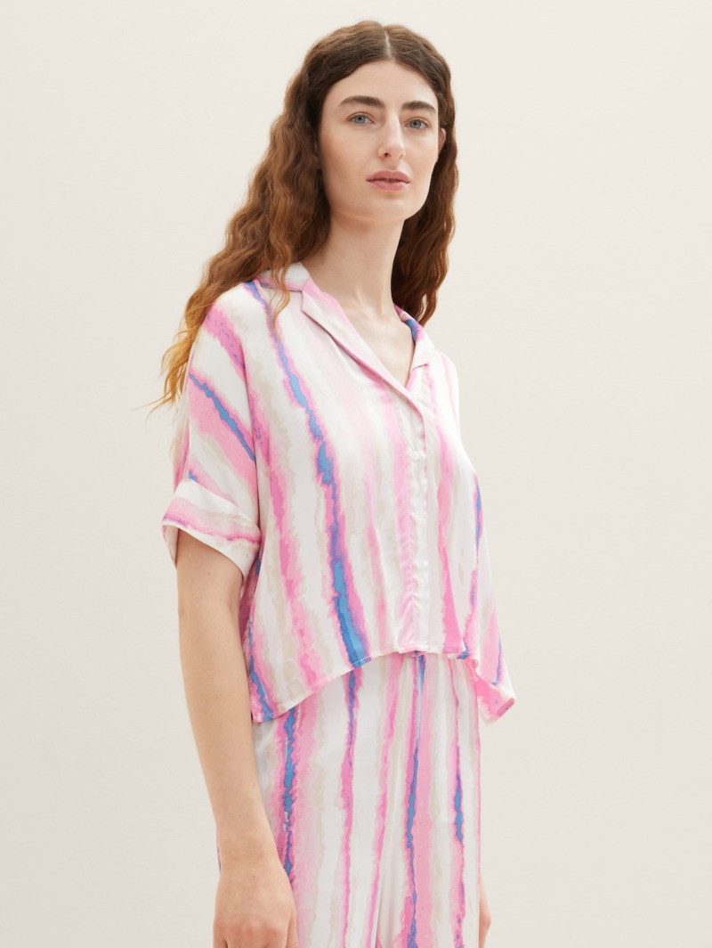 Blouse Pink for Woman by Tom Tailor GOOFASH