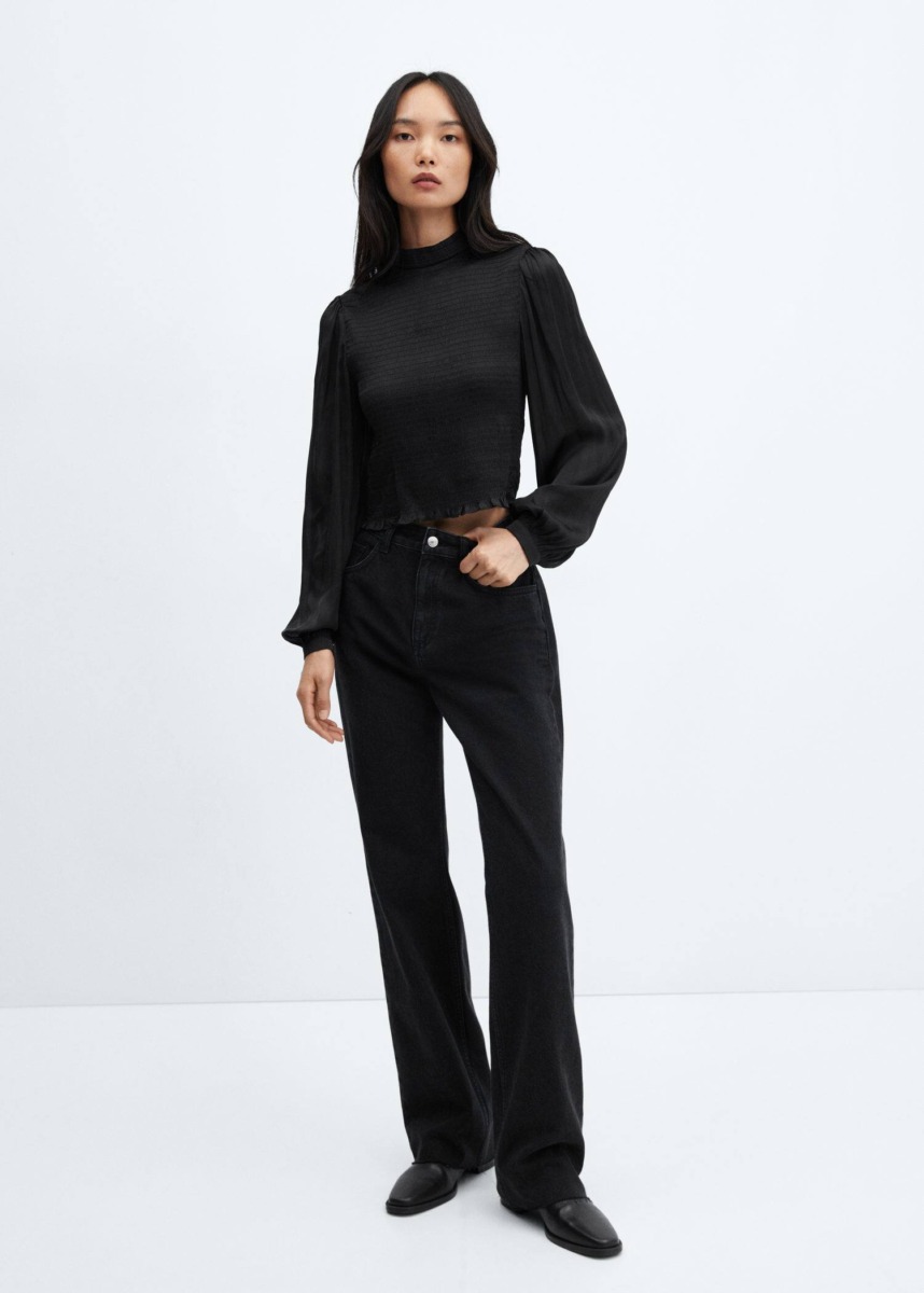 Blouse in Black for Woman from Mango GOOFASH
