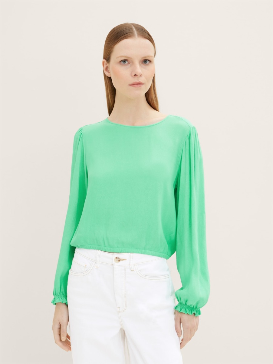 Blouse in Green Tom Tailor Woman GOOFASH