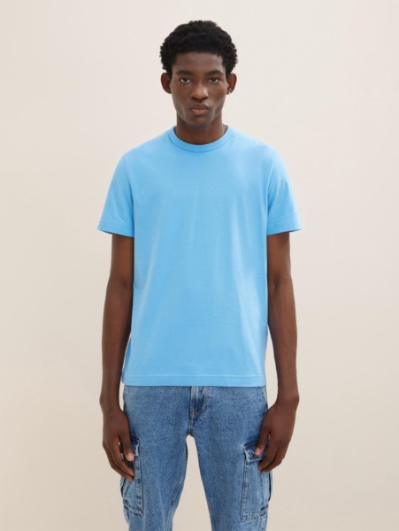 Blue Mens T-Shirt - Tom Tailor GOOFASH