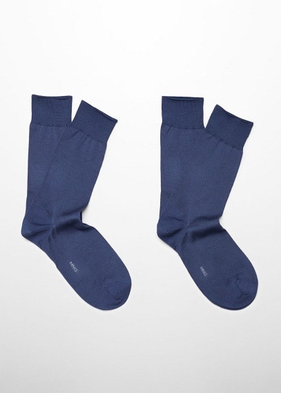 Blue Socks - Gents - Mango GOOFASH