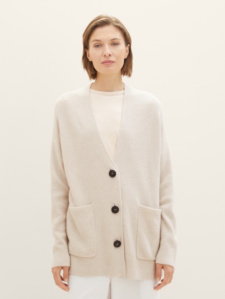 Cardigan Beige for Women by Tom Tailor GOOFASH