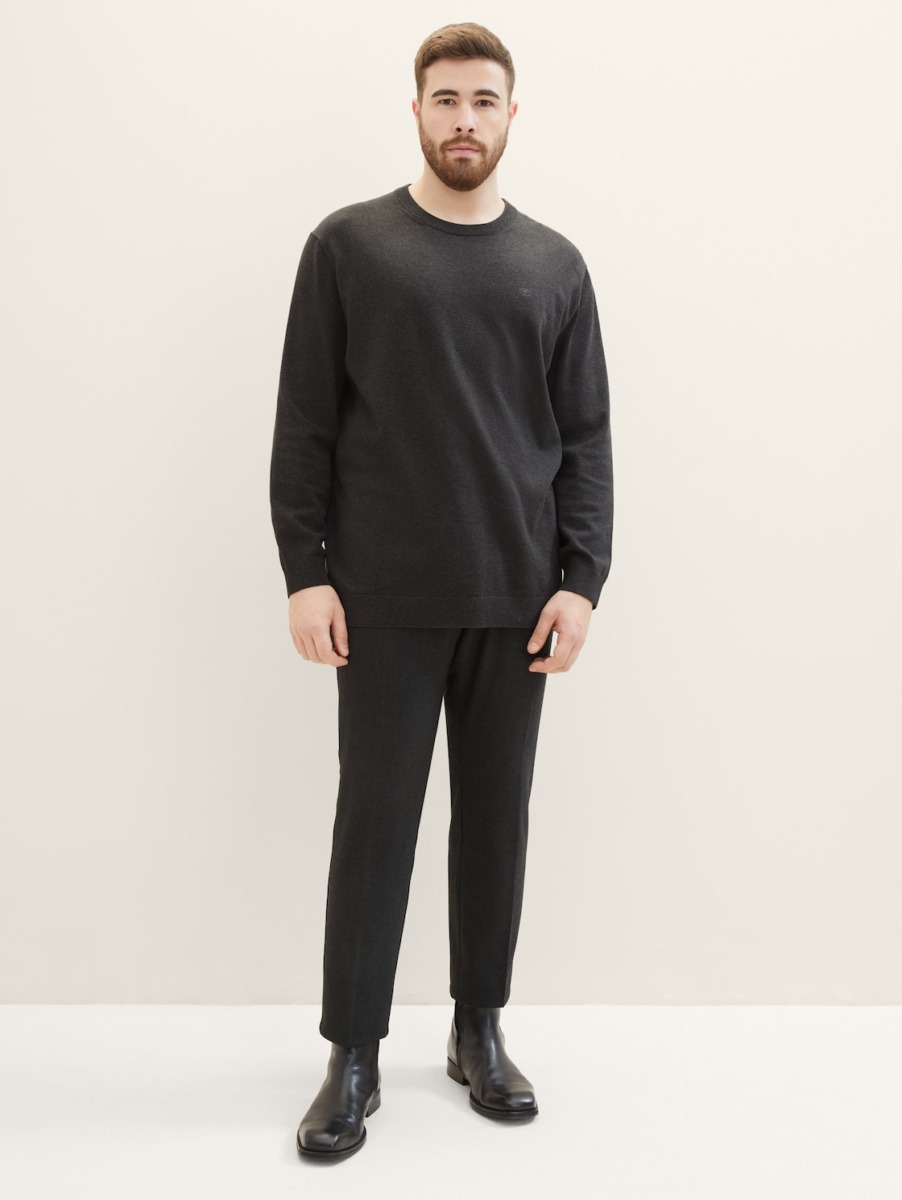 Chino Pants in Black for Men by Tom Tailor GOOFASH
