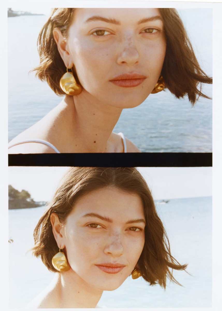 Earrings Gold Mango Women GOOFASH