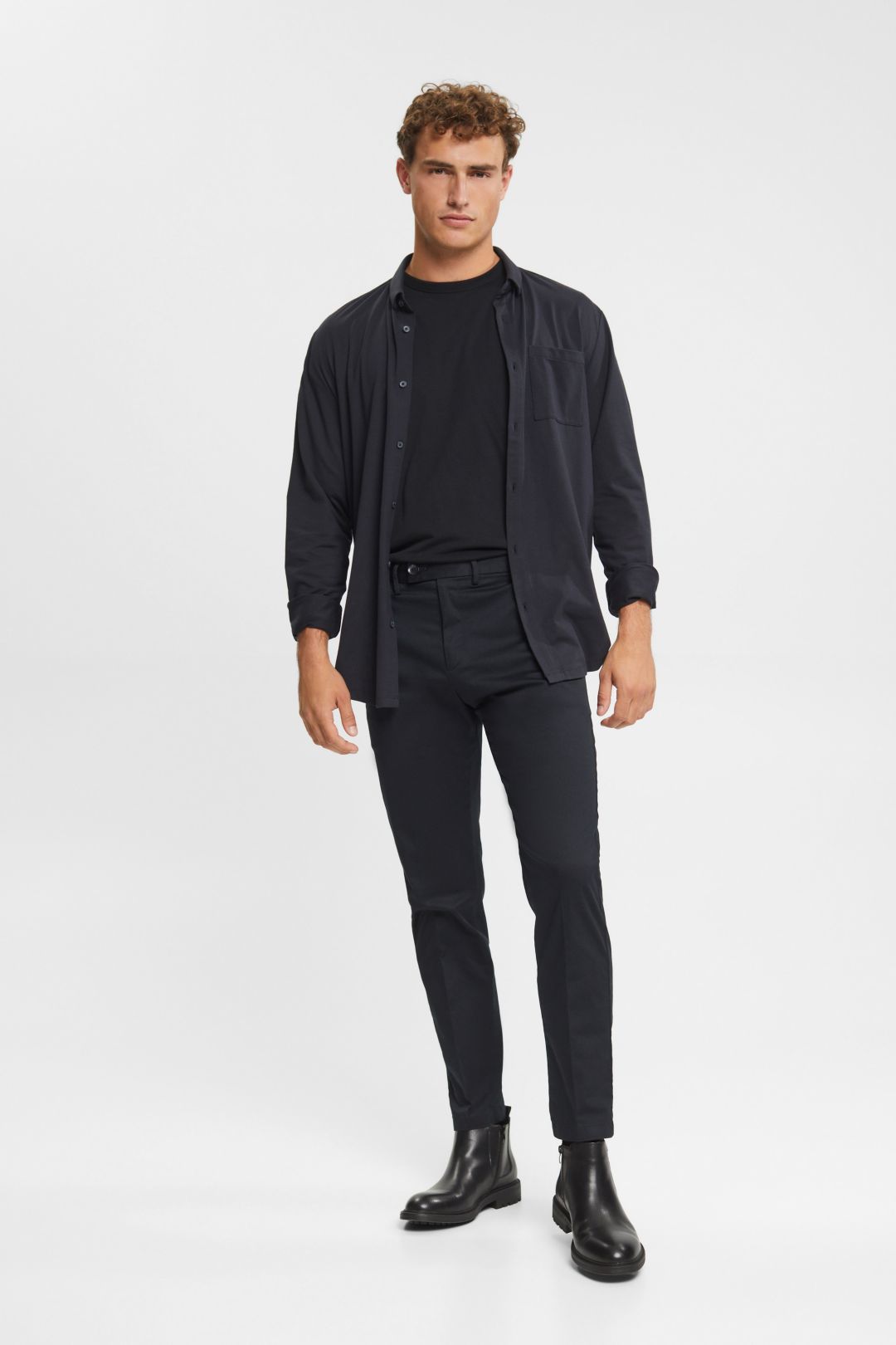 Esprit Chino Pants in Black for Men GOOFASH