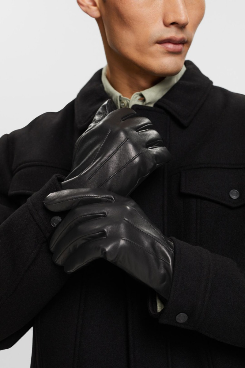Esprit - Gent Gloves Black GOOFASH