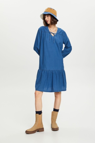 Esprit - Lady Blue Dress GOOFASH