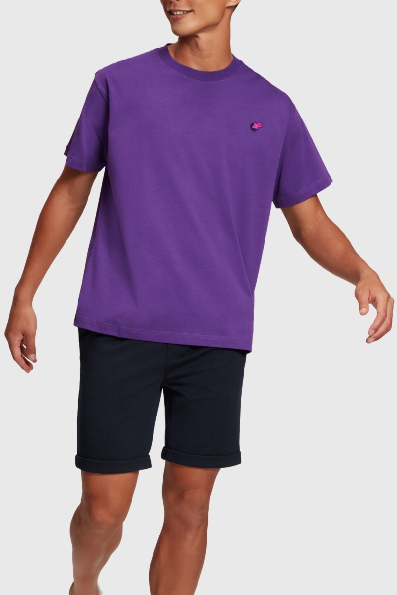 Esprit - Purple T-Shirt - Gents GOOFASH