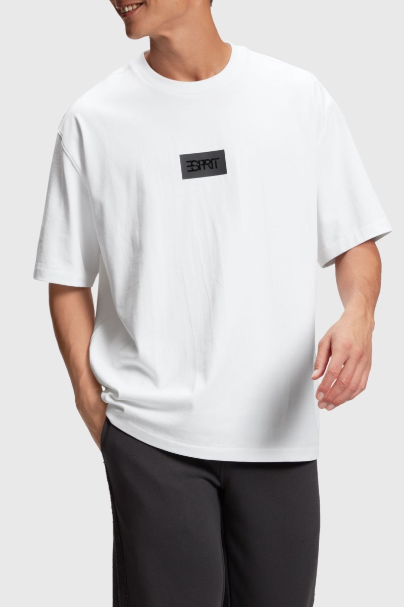 Esprit - T-Shirt in White - Man GOOFASH