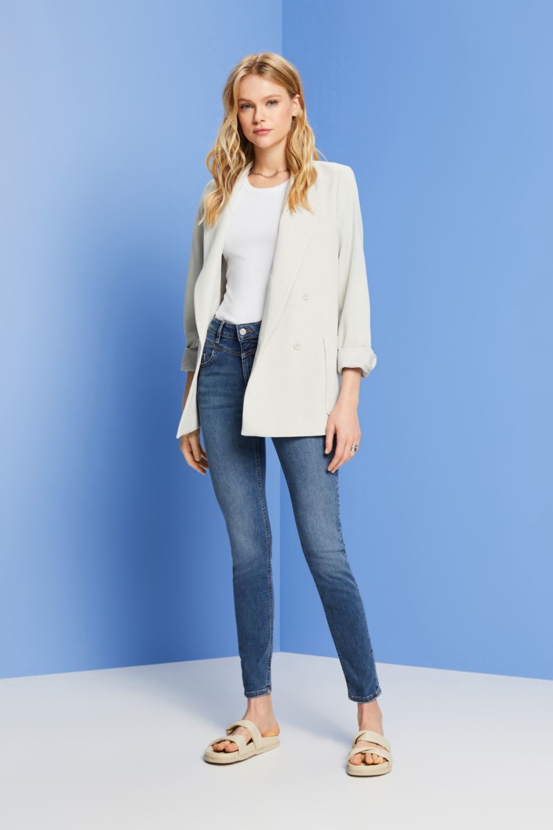 Esprit - Women Jeans - White GOOFASH