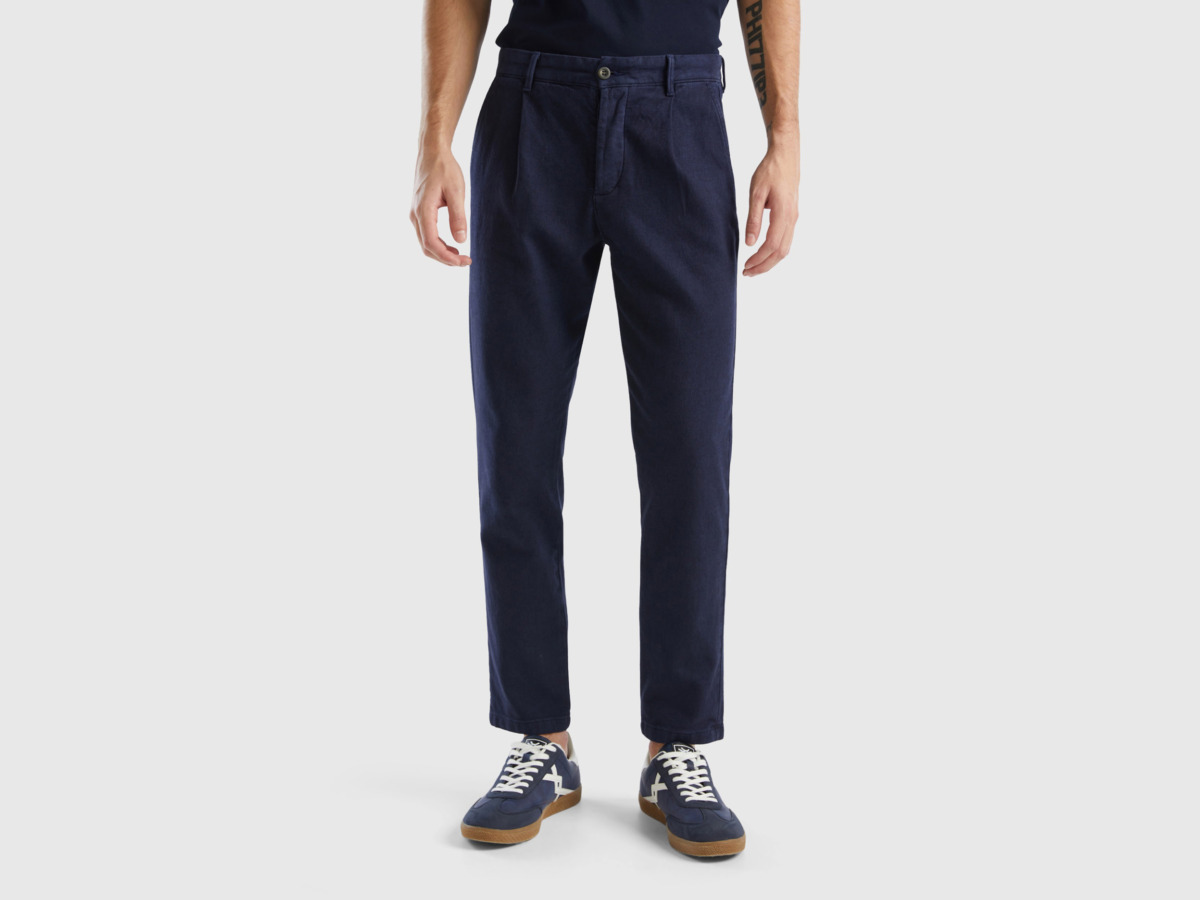 Gent Chino Pants in Blue - United Colors of Benetton - Benetton GOOFASH