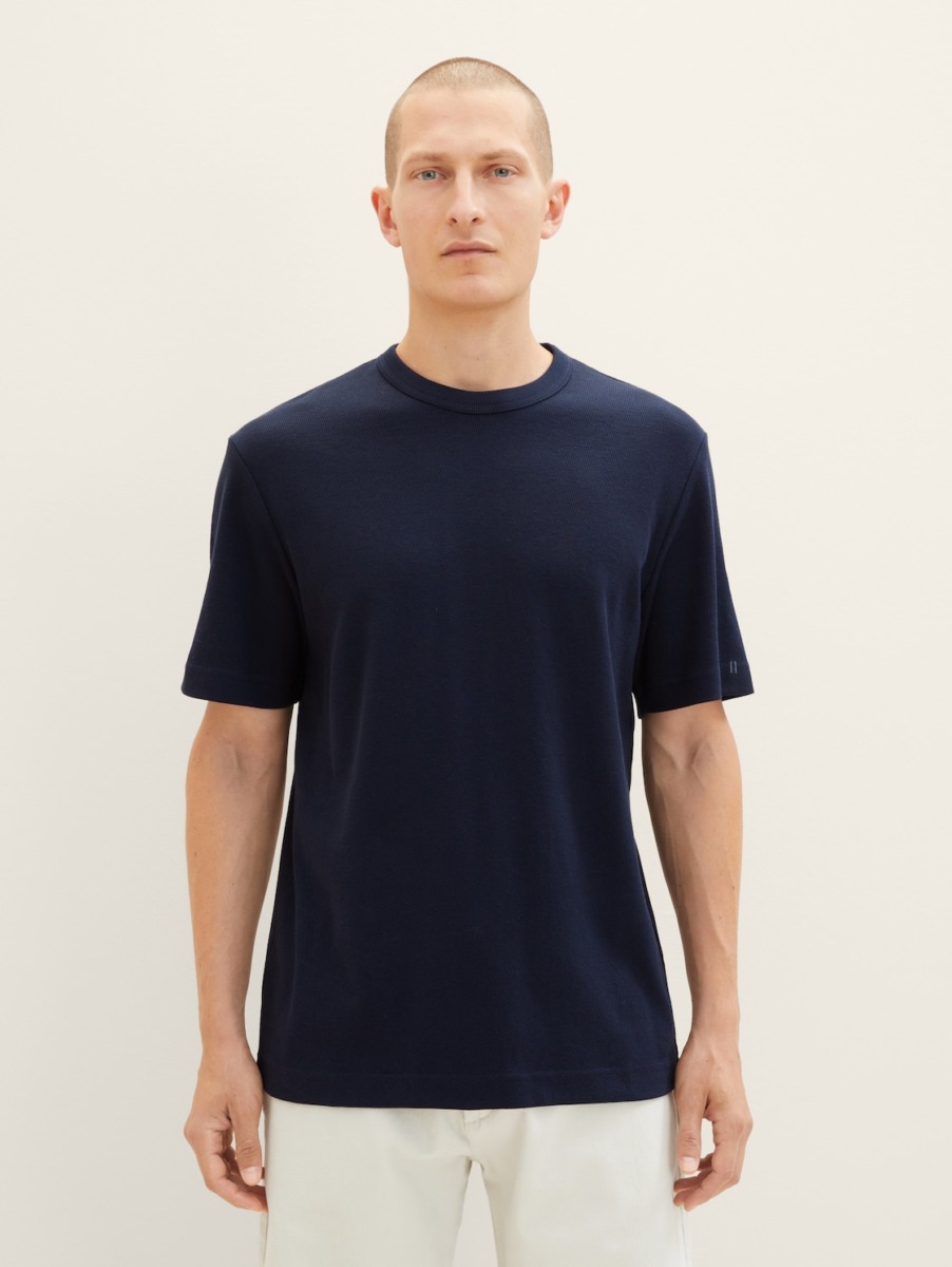 Gent T-Shirt - Blue - Tom Tailor GOOFASH