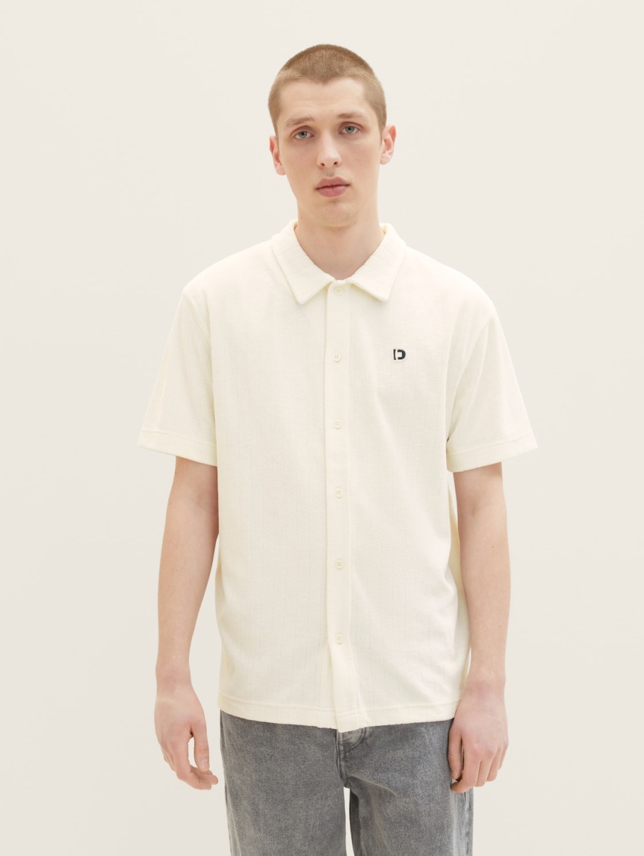 Gents T-Shirt in White - Tom Tailor GOOFASH