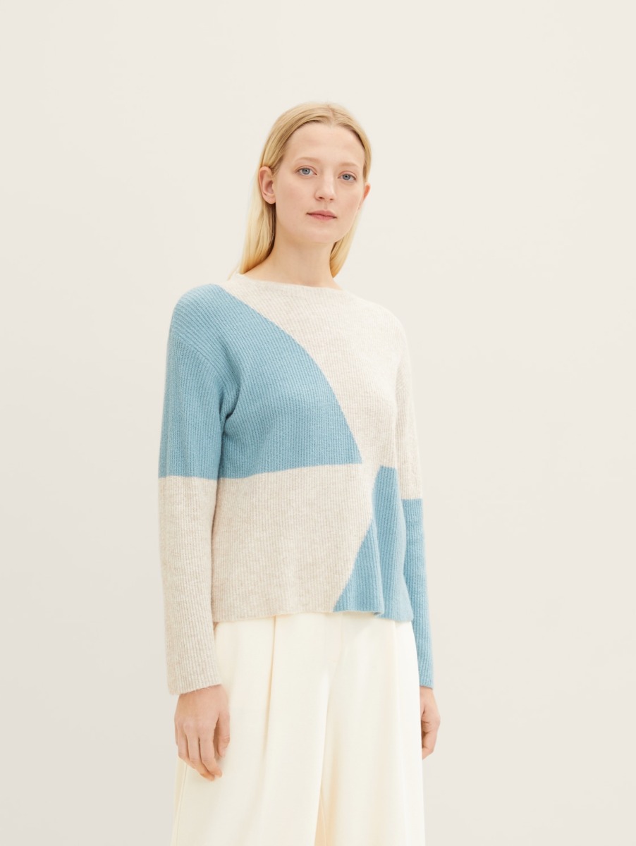 Green - Knitting Sweater - Woman - Tom Tailor GOOFASH