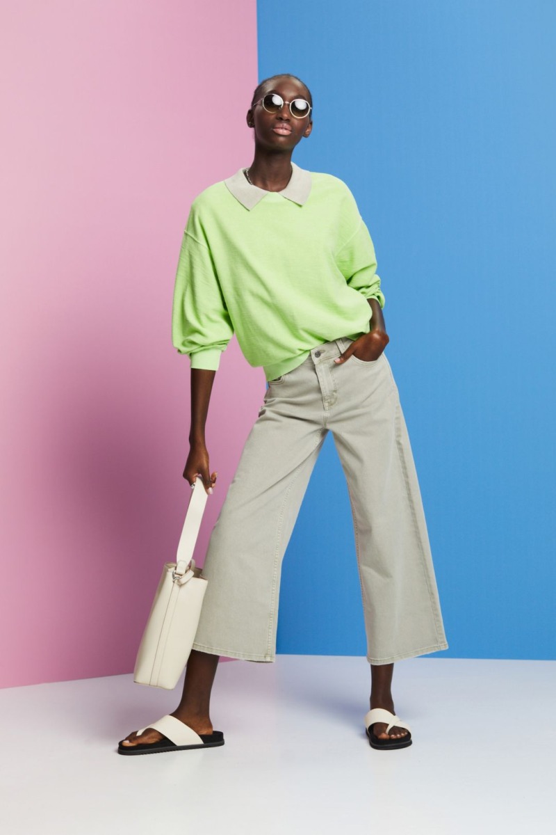 Green - Woman Sweatshirt - Esprit GOOFASH