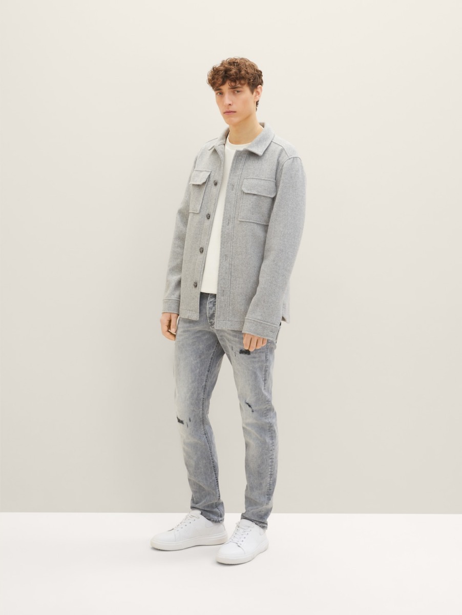 Grey Slim Jeans Tom Tailor GOOFASH