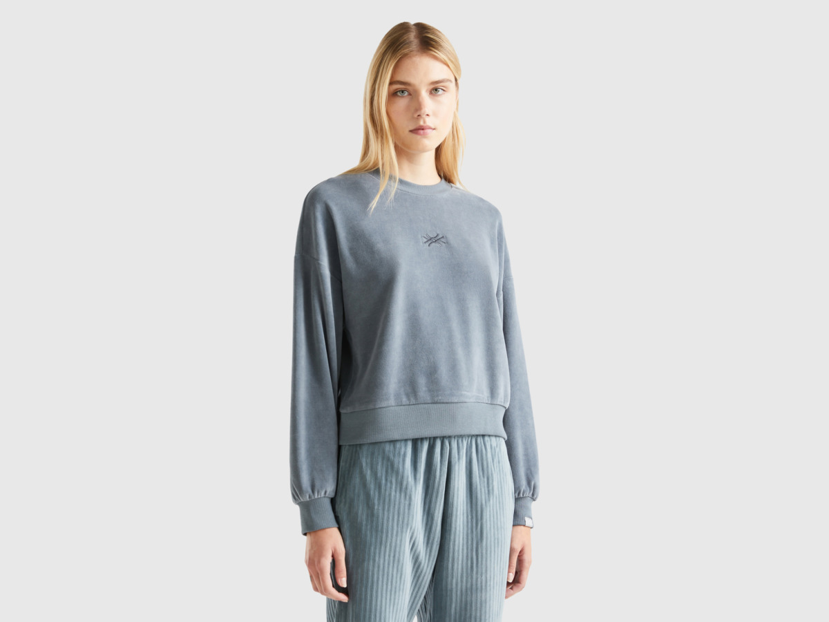 Grey - Sweatshirt - United Colors of Benetton - Women - Benetton GOOFASH