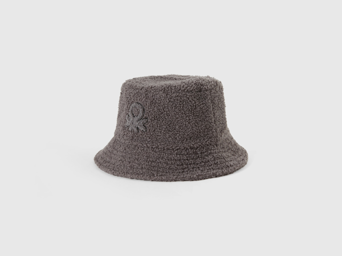 Hat in Grey - Benetton - Woman - Benetton GOOFASH