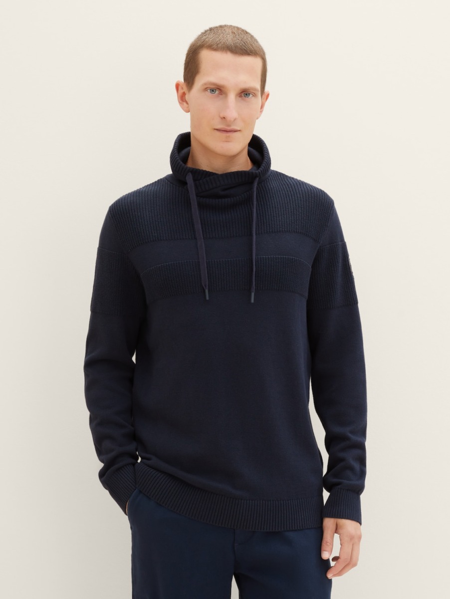Knitting Sweater Blue - Man - Tom Tailor GOOFASH