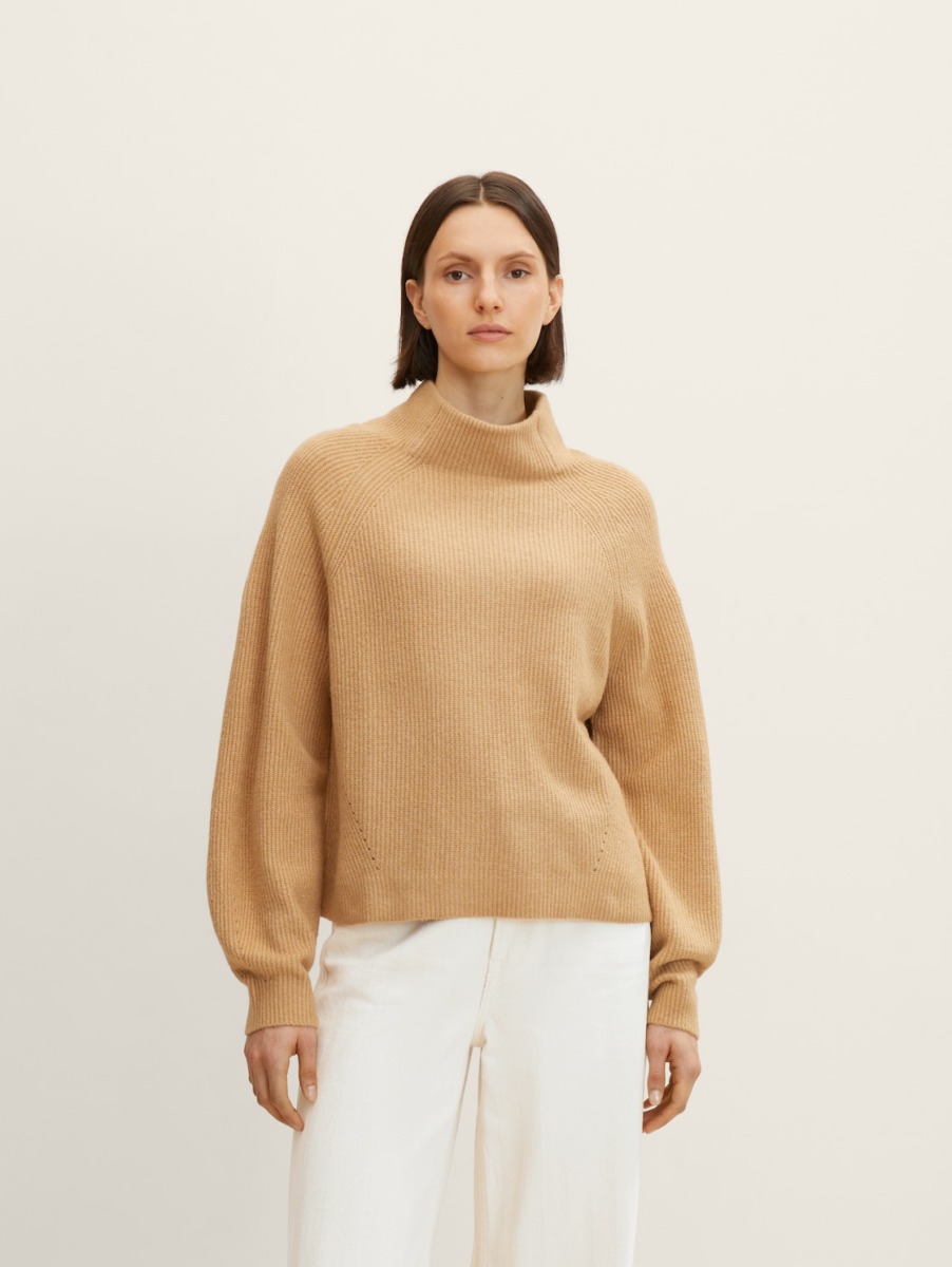 Knitting Sweater - Brown - Tom Tailor - Women GOOFASH