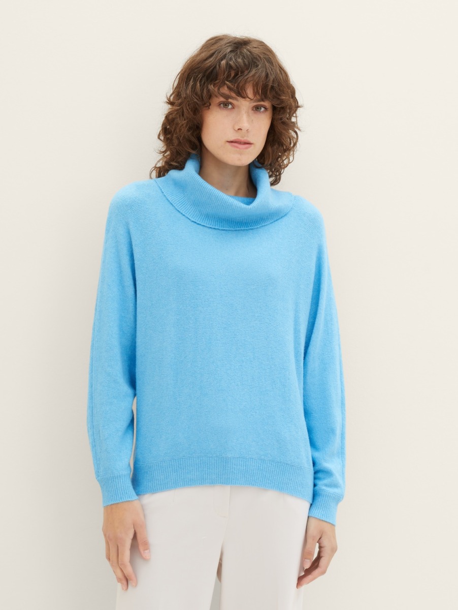 Knitting Sweater in Blue from Tom Tailor GOOFASH