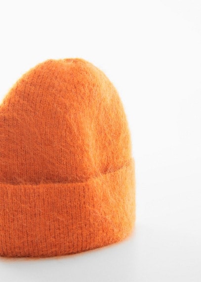 Ladies Hat in Orange - Mango GOOFASH