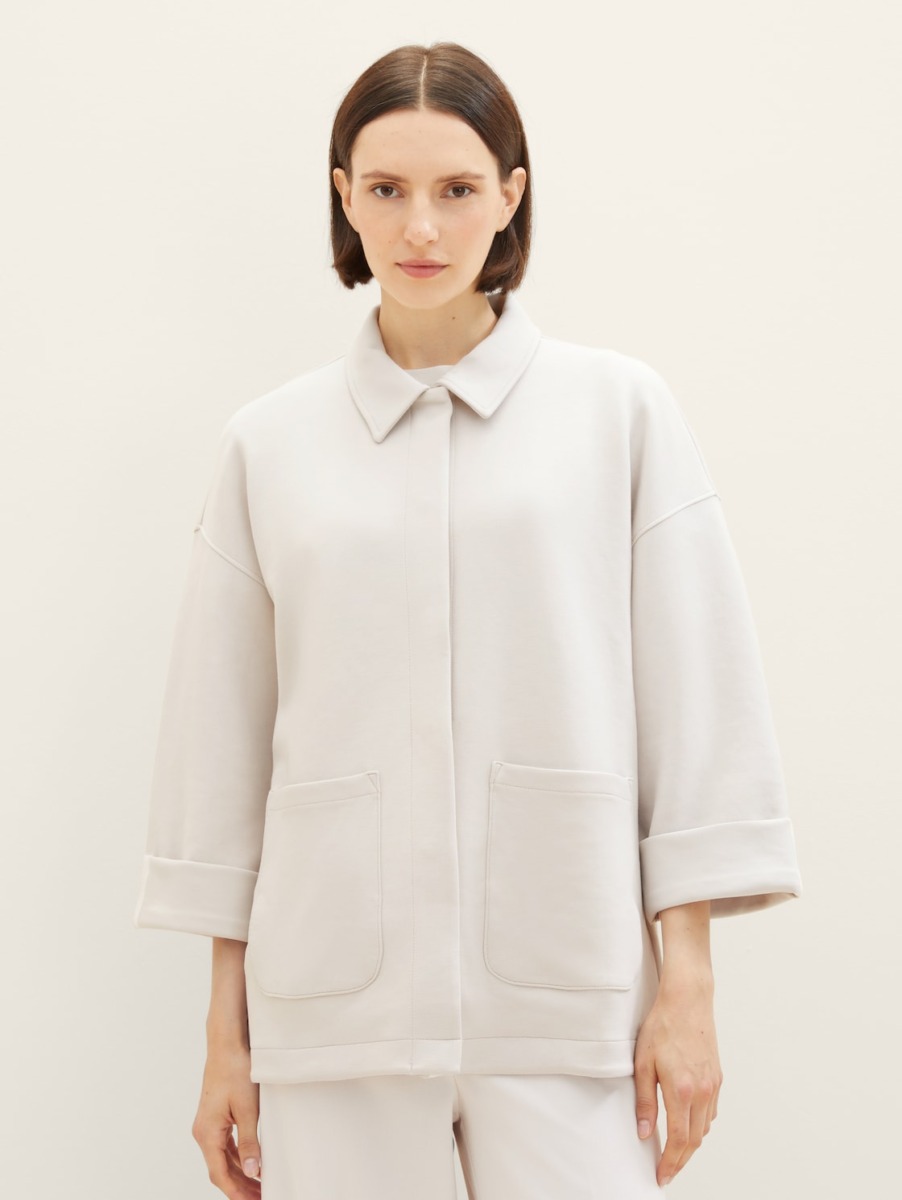 Ladies Jacket in White from Tom Tailor GOOFASH