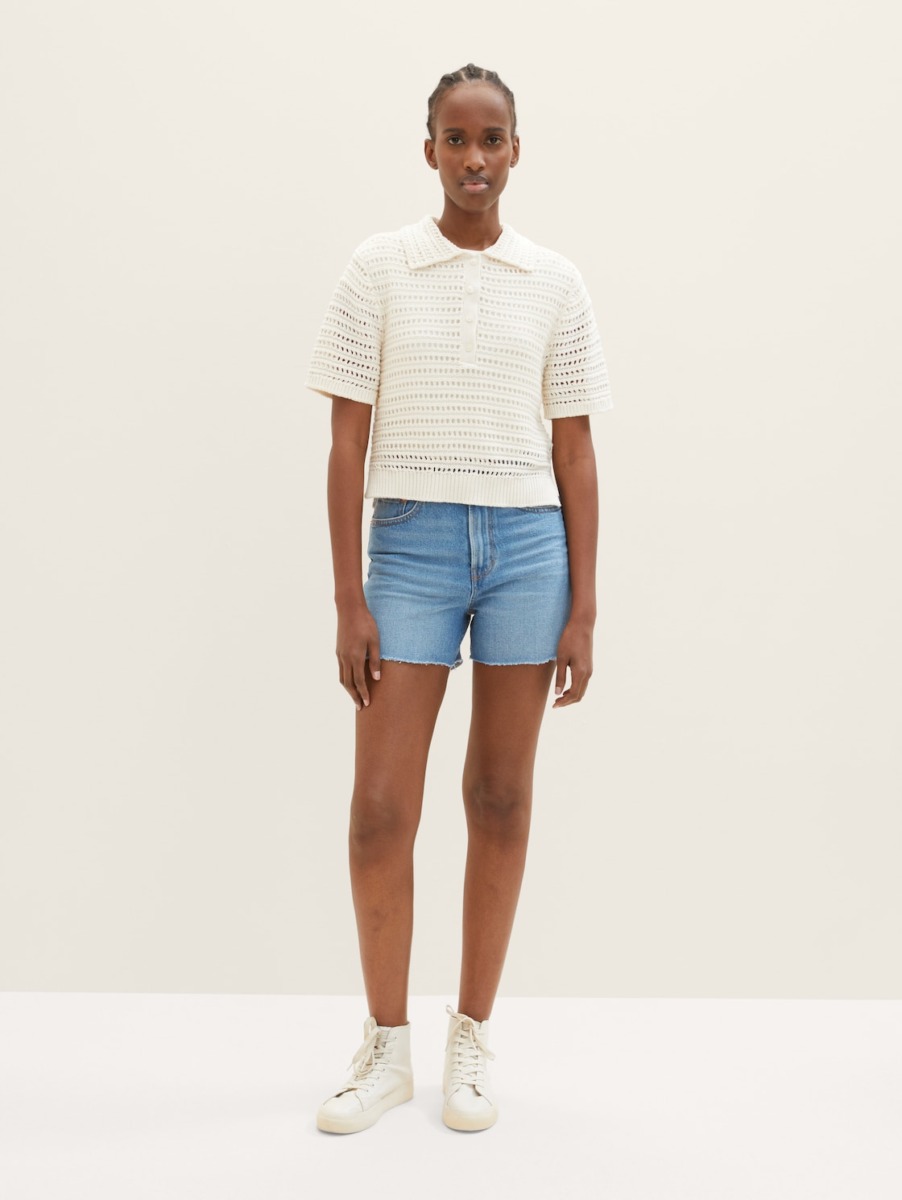 Ladies Jeans Shorts in Blue at Tom Tailor GOOFASH