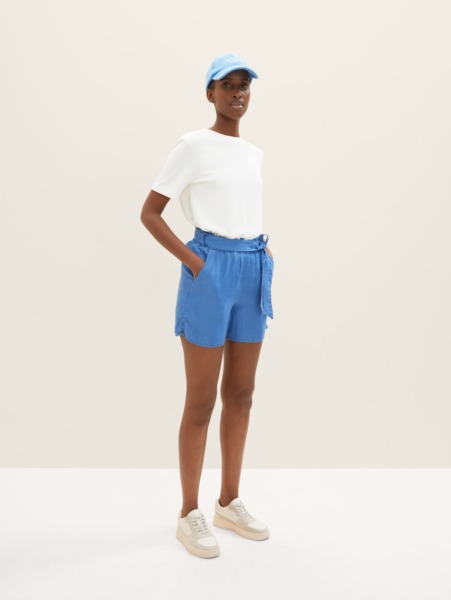 Ladies Shorts in Blue - Tom Tailor GOOFASH