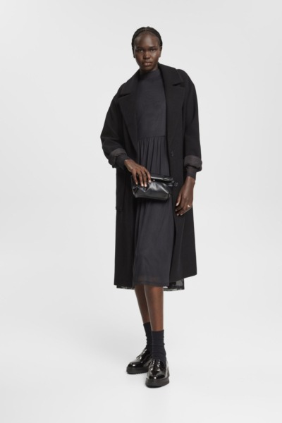 Lady Midi Dress Black at Esprit GOOFASH
