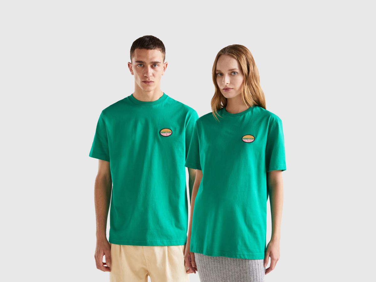Lady T-Shirt - Green - Benetton - United Colors of Benetton GOOFASH