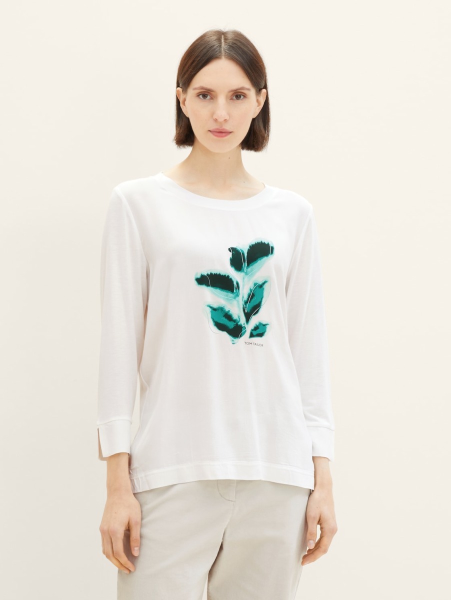 Lady T-Shirt in White at Tom Tailor GOOFASH