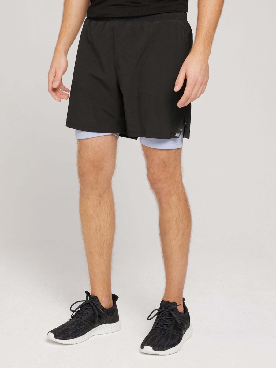 Man Shorts in Black by Tom Tailor GOOFASH