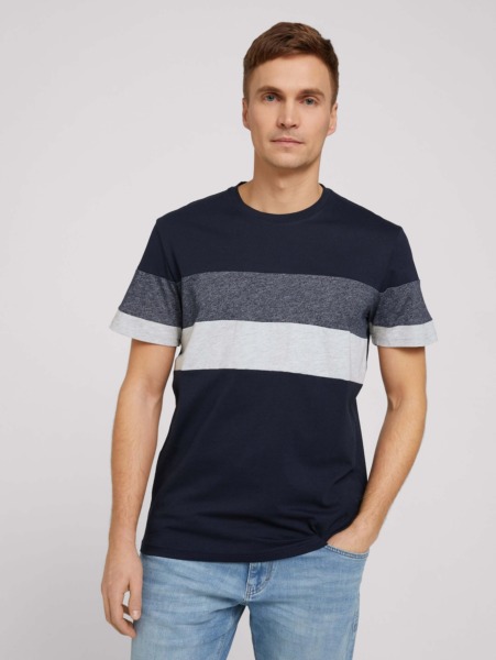 Man T-Shirt - Blue - Tom Tailor GOOFASH