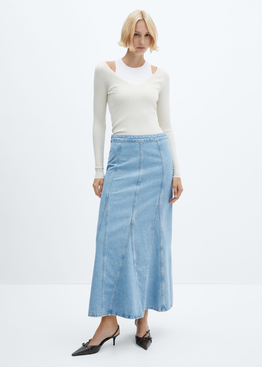 Mango - Jeans Skirt - Blue GOOFASH