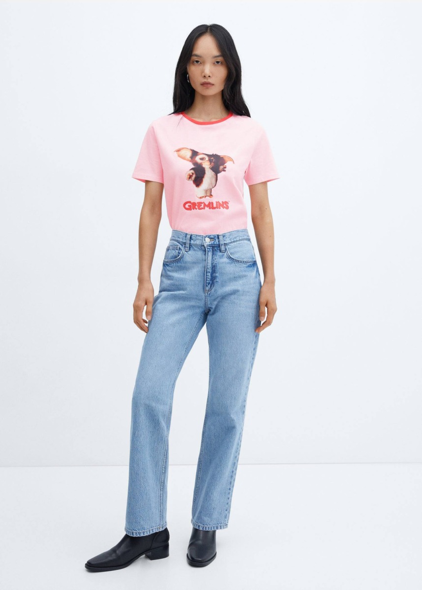 Mango - Lady T-Shirt in Rose GOOFASH