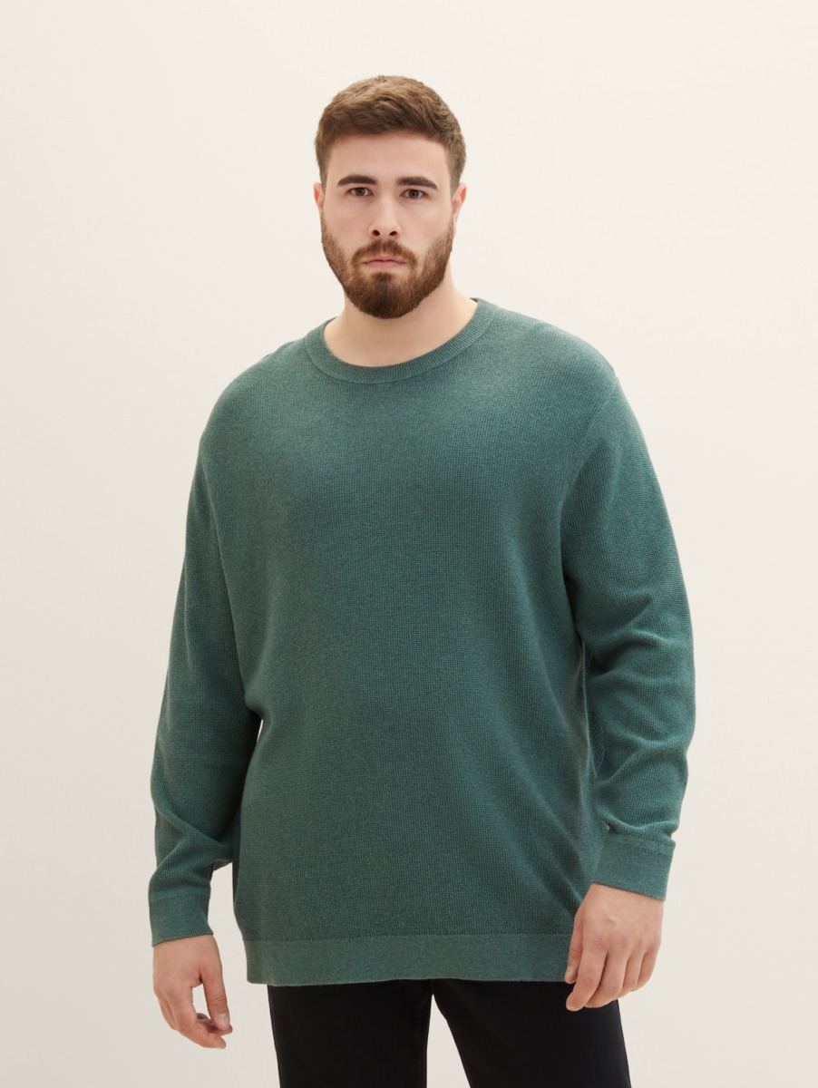 Men Green - Knitting Sweater - Tom Tailor GOOFASH
