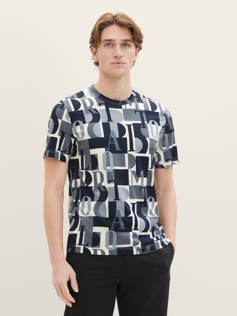 Men Print T-Shirt - Tom Tailor GOOFASH