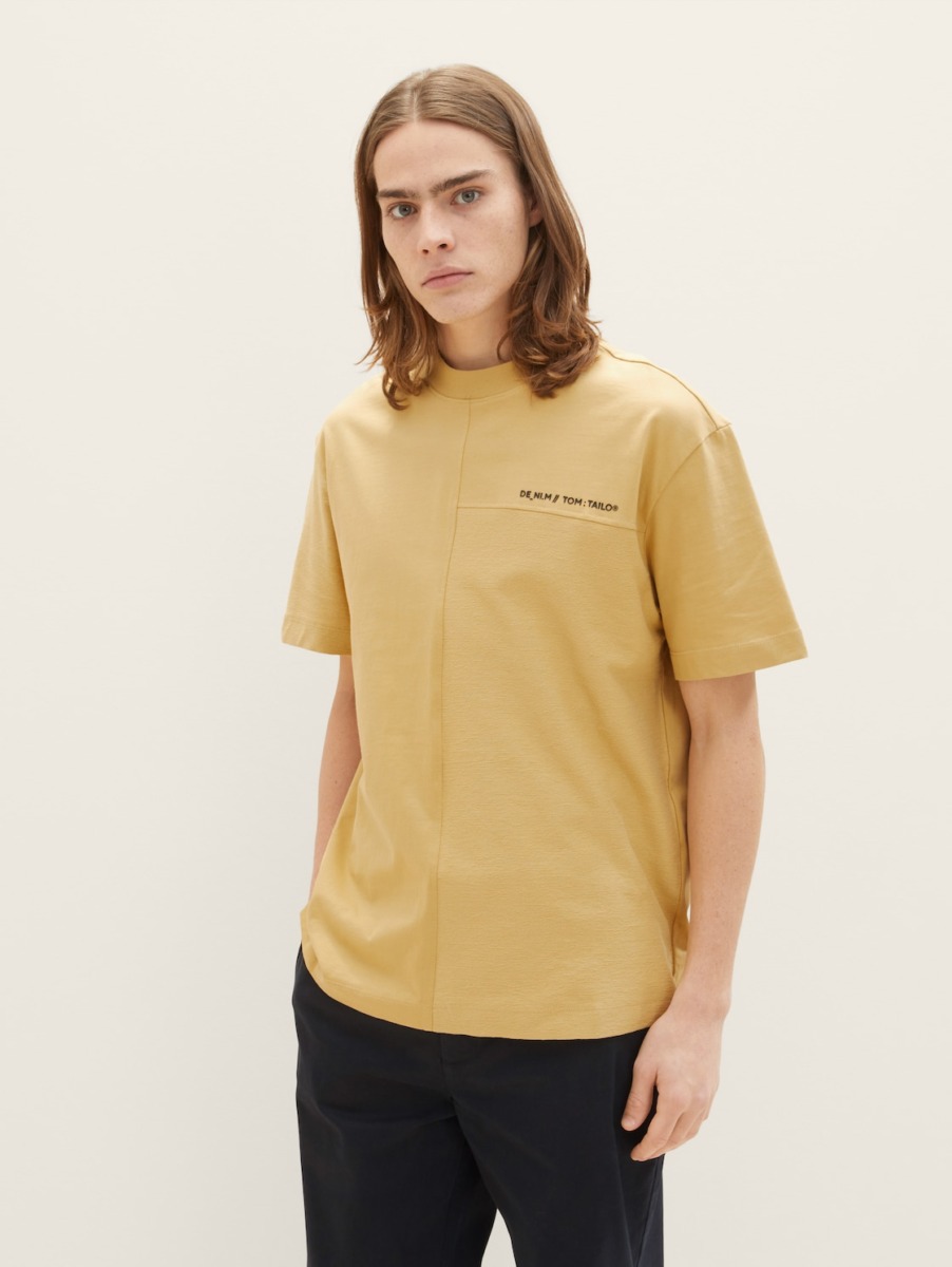 Men's Brown T-Shirt at Tom Tailor GOOFASH