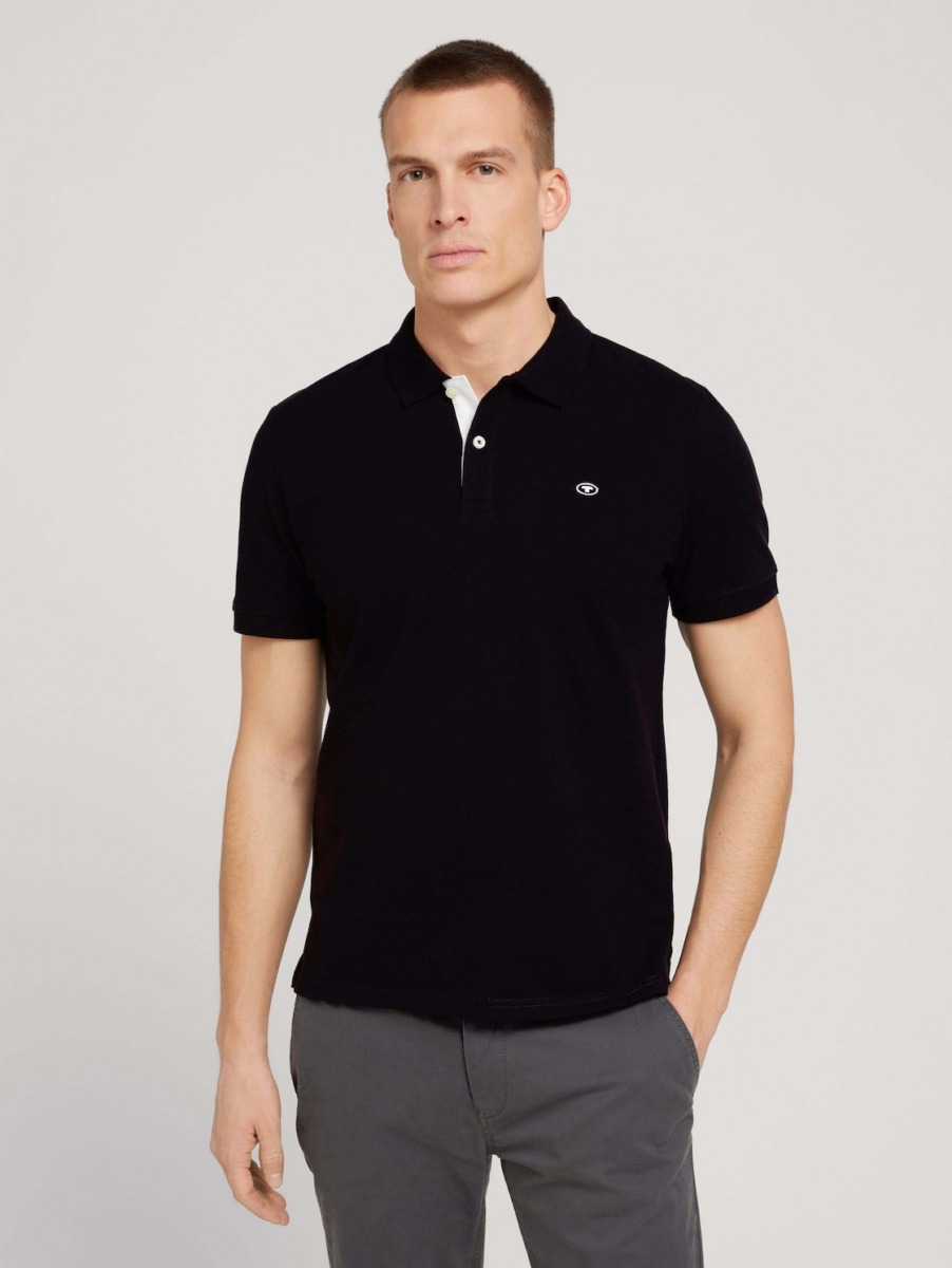 Men's T-Shirt - Black - Tom Tailor GOOFASH