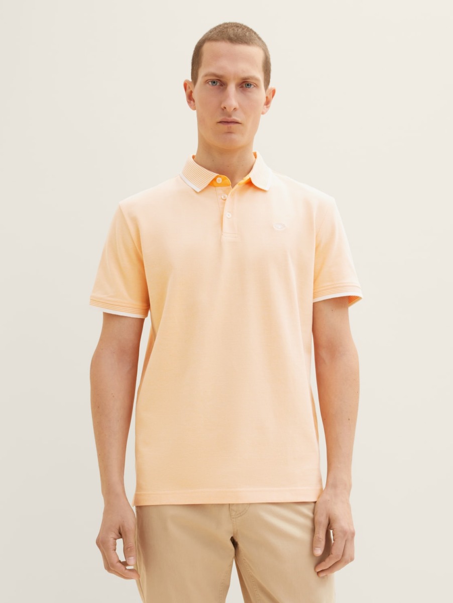Mens T-Shirt Orange by Tom Tailor GOOFASH