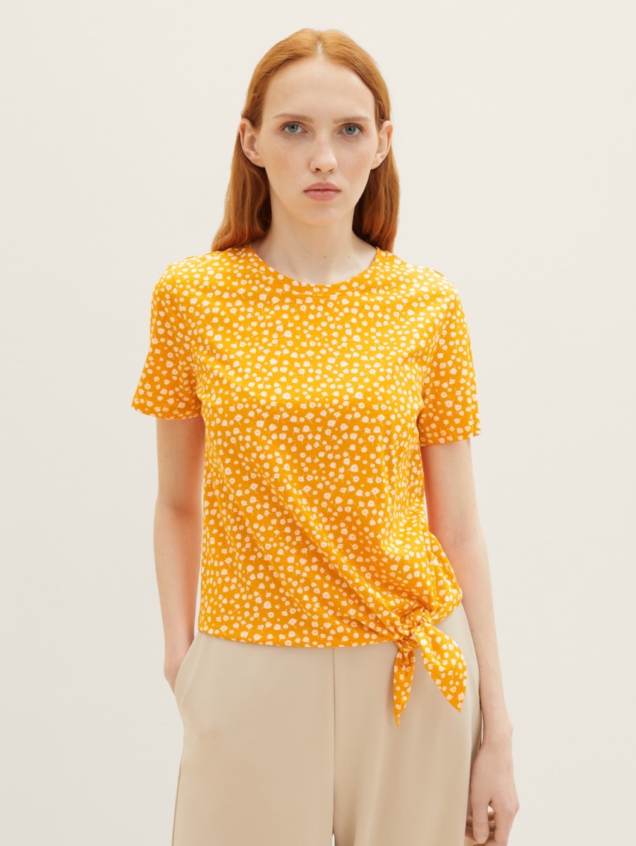 Orange T-Shirt for Women by Tom Tailor GOOFASH