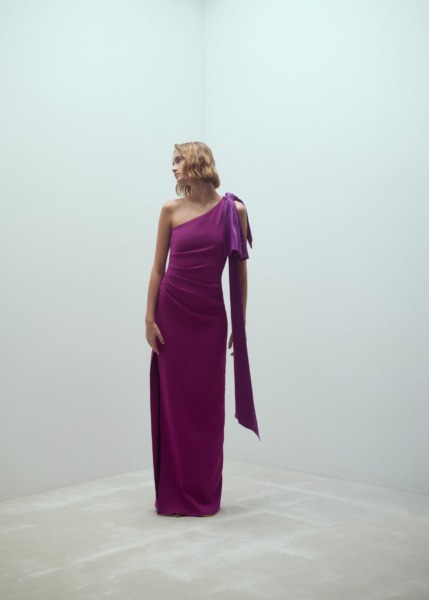 Purple Dress from Mango GOOFASH