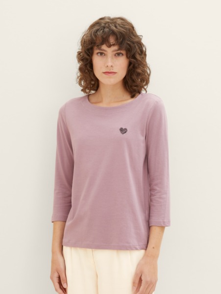 Purple T-Shirt - Tom Tailor Woman GOOFASH