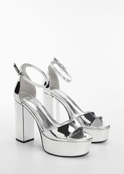 Sandals Silver for Women at Mango GOOFASH