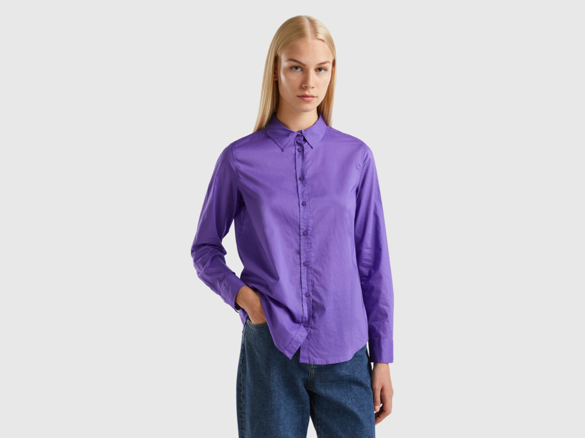 Shirt Purple for Women by Benetton GOOFASH