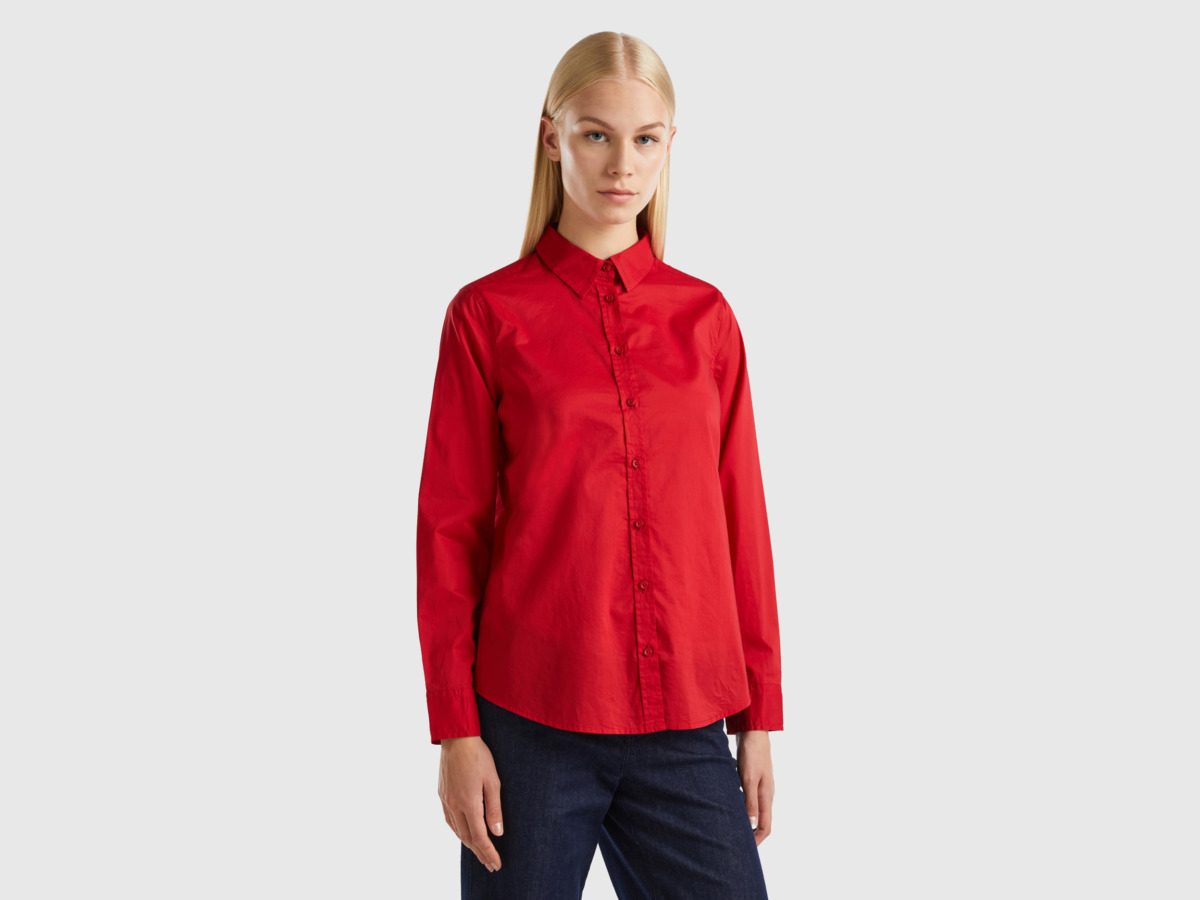 Shirt Red for Women from Benetton GOOFASH