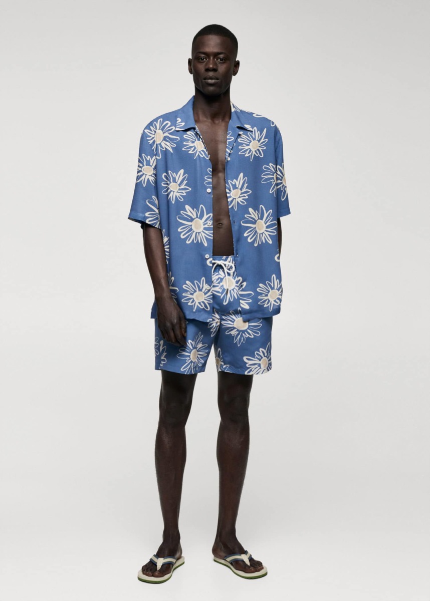 Shorts Florals - Man - Mango GOOFASH