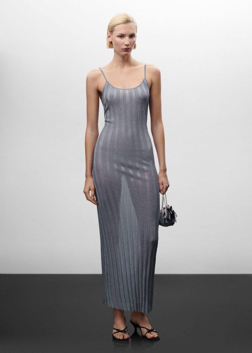 Silver Dress for Women by Mango GOOFASH