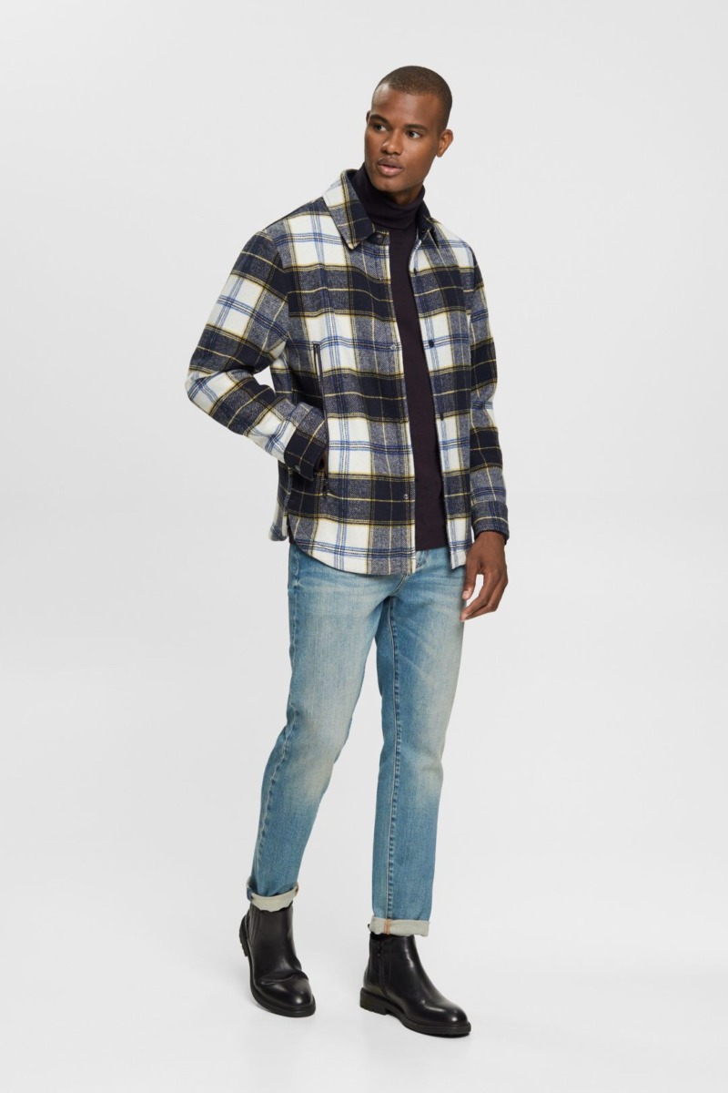 Slim Jeans in Grey - Esprit - Man GOOFASH